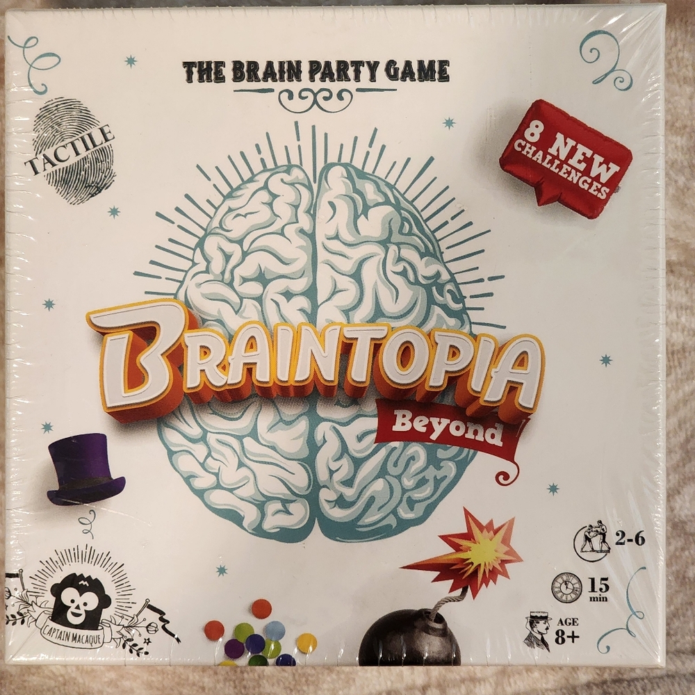 Party Game Braintopia Beyond- Brain Party Game. New sealed. Ages 8 to adult